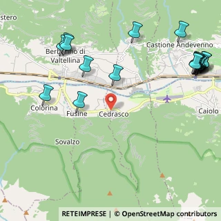 Mappa Via Giuseppe Garibaldi, 23010 Cedrasco SO, Italia (3.0015)