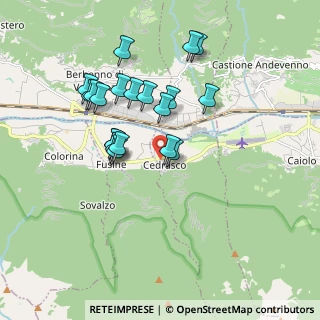 Mappa Via Giuseppe Garibaldi, 23010 Cedrasco SO, Italia (1.6405)