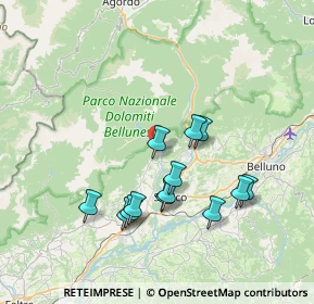 Mappa Via Rosolin, 32037 Sospirolo BL, Italia (6.70077)