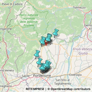 Mappa Via Treviso, 33080 Vajont PN, Italia (13.3705)