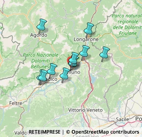 Mappa Viale Giovanni Paolo I, 32100 Belluno BL, Italia (9.50545)