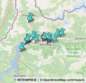 Mappa Via Coffedo, 23019 Traona SO, Italia (9.56)