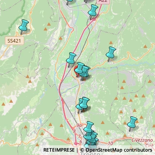 Mappa Via C. Dorigatti, 38015 Lavis TN, Italia (5.56)