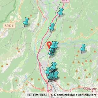 Mappa Via Giovanni Segantini, 38015 Lavis TN, Italia (3.969)