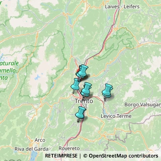 Mappa Via C. Dorigatti, 38015 Lavis TN, Italia (8.09167)