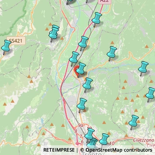 Mappa Via Fortunato Depero, 38015 Lavis TN, Italia (5.8765)