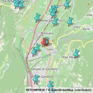 Mappa Via Fortunato Depero, 38015 Lavis TN, Italia (2.988)