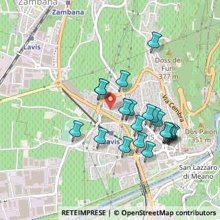 Mappa Via Fortunato Depero, 38015 Lavis TN, Italia (0.4375)