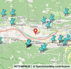 Mappa Via Ligabue, 23019 Traona SO, Italia (2.5695)