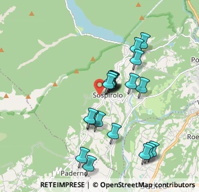 Mappa CAP, 32037 Sospirolo BL, Italia (1.6005)