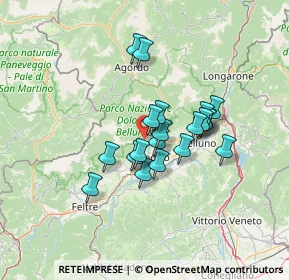Mappa CAP, 32037 Sospirolo BL, Italia (10.0545)