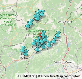 Mappa CAP, 32037 Sospirolo BL, Italia (10.71526)