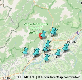 Mappa CAP, 32037 Sospirolo BL, Italia (6.48214)