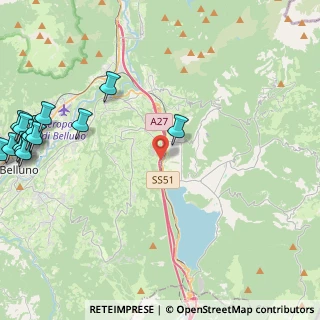 Mappa Località la Secca, 32014 Ponte nelle Alpi BL, Italia (6.54)