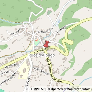 Mappa Via IV Novembre, 6, 32015 Puos d'Alpago, Belluno (Veneto)