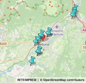 Mappa 32100 Belluno BL, Italia (3.31455)