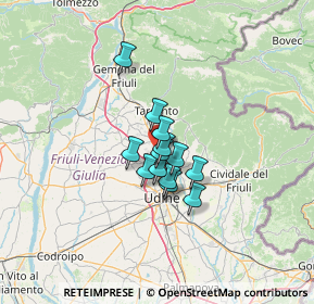 Mappa Ss 13 km 136, 33010 Reana del Rojale UD, Italia (7.40231)