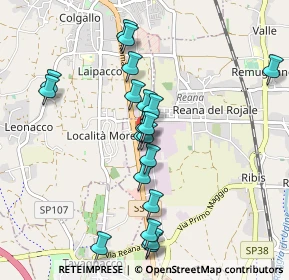 Mappa Ss 13 km 136, 33010 Reana del Rojale UD, Italia (0.8855)