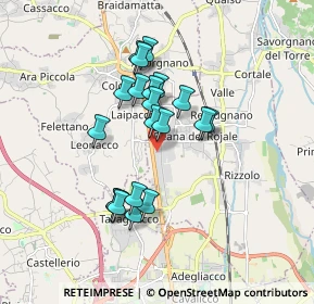 Mappa Ss 13 km 136, 33010 Reana del Rojale UD, Italia (1.4215)