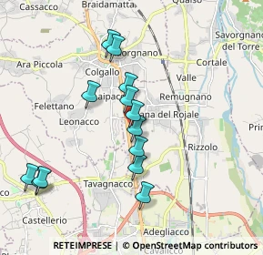 Mappa Ss 13 km 136, 33010 Reana del Rojale UD, Italia (1.75077)