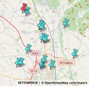 Mappa Ss 13 km 136, 33010 Reana del Rojale UD, Italia (3.94625)