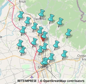 Mappa Via A. Volta, 33010 Reana del Rojale UD, Italia (6.8865)