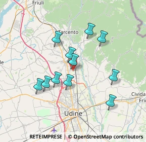 Mappa Via A. Volta, 33010 Reana del Rojale UD, Italia (6.33091)