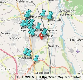 Mappa Via A. Volta, 33010 Reana del Rojale UD, Italia (1.6675)