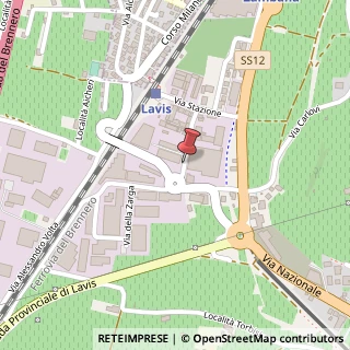 Mappa Via Fratelli Armellini, 3, 38015 Stazione di Lavis TN, Italia, 38015 Lavis, Trento (Trentino-Alto Adige)