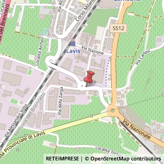 Mappa Via F. Filos, 11, 38015 Stazione di Lavis TN, Italia, 38015 Lavis, Trento (Trentino-Alto Adige)