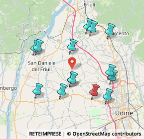 Mappa Via S. Daniele, 33034 Fagagna UD, Italia (7.55071)
