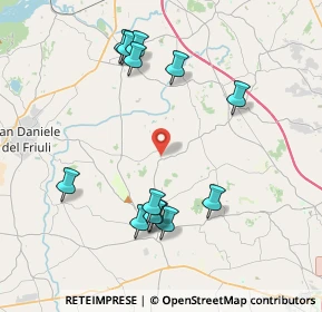 Mappa Via S. Daniele, 33034 Fagagna UD, Italia (4.08308)