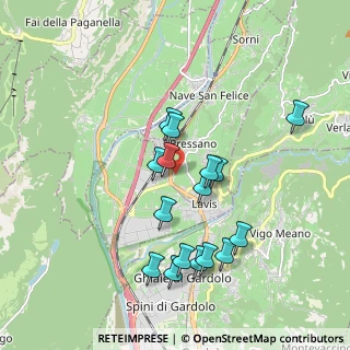 Mappa Via Carlovi, 38015 Lavis TN, Italia (1.735)