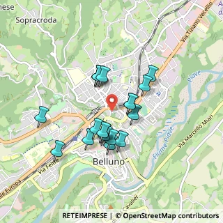 Mappa Via Giampiccoli, 32100 Belluno BL, Italia (0.71053)