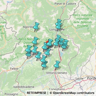 Mappa Via Giampiccoli, 32100 Belluno BL, Italia (10.3955)