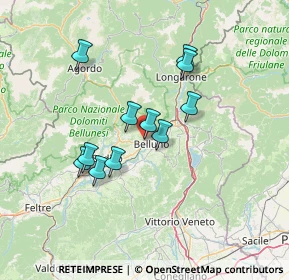 Mappa Via Fratelli Cairoli, 32100 Belluno BL, Italia (11.36636)