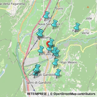 Mappa Via Luigi Proner, 38015 Lavis TN, Italia (1.735)