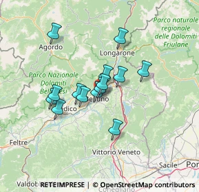 Mappa Via Francesco Frescura, 32100 Belluno BL, Italia (9.96857)