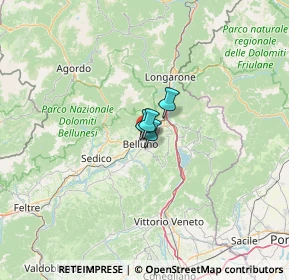 Mappa Via Francesco Frescura, 32100 Belluno BL, Italia (34.75273)