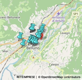 Mappa Via Francesco Frescura, 32100 Belluno BL, Italia (1.01316)