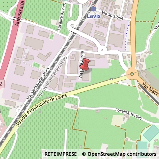 Mappa Via della Zarga, 65, 38015 Lavis, Trento (Trentino-Alto Adige)