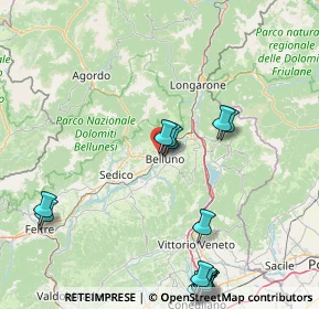 Mappa Via Gregorio XVI, 32100 Belluno BL, Italia (22.552)