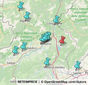 Mappa Via Gregorio XVI, 32100 Belluno BL, Italia (12.86077)