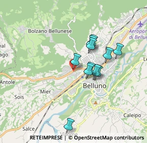 Mappa Via Gregorio XVI, 32100 Belluno BL, Italia (1.38091)