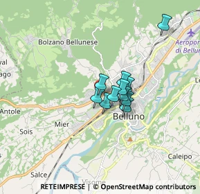 Mappa Via Gregorio XVI, 32100 Belluno BL, Italia (0.96273)