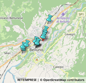 Mappa Via Novello Alpago, 32100 Belluno BL, Italia (1.05333)