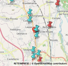Mappa Via Michelangelo Buonarroti Località Morena, 33019 Reana del Rojale UD, Italia (2.14)
