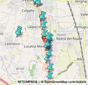 Mappa Via Michelangelo Buonarroti Località Morena, 33019 Reana del Rojale UD, Italia (0.8905)