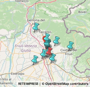 Mappa Via Michelangelo Buonarroti Località Morena, 33019 Reana del Rojale UD, Italia (8.86417)
