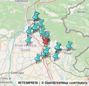 Mappa Via Michelangelo Buonarroti Località Morena, 33019 Reana del Rojale UD, Italia (9.73421)